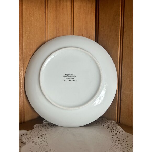 Pottery Barn Decorative Plate Sleigh Ride Winter Scene Luncheon Salad Plate Dash - Picture 2 of 4